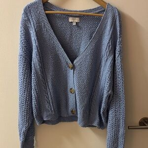Lucky Brand Light Blue Cardigan Sweater